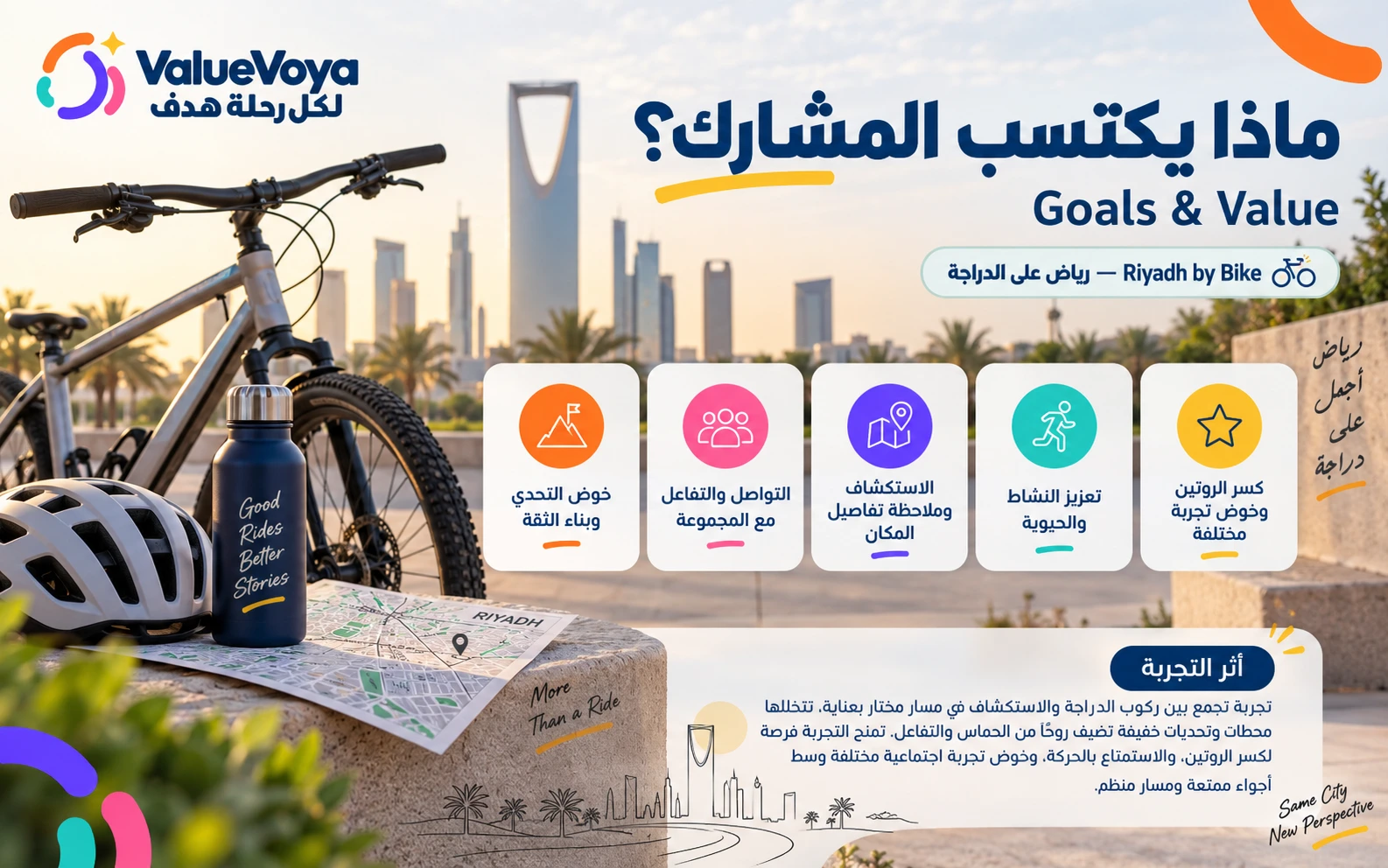 رياض على الدراجة 🚲