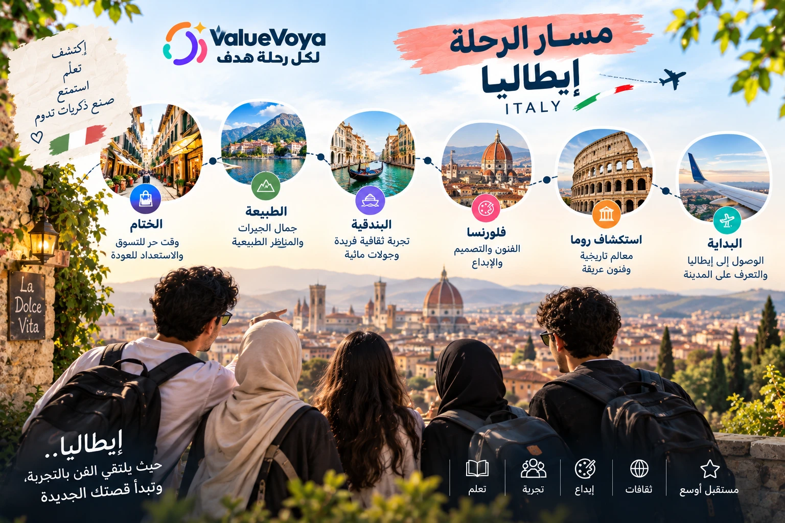 رحلة الذوق الإيطالي